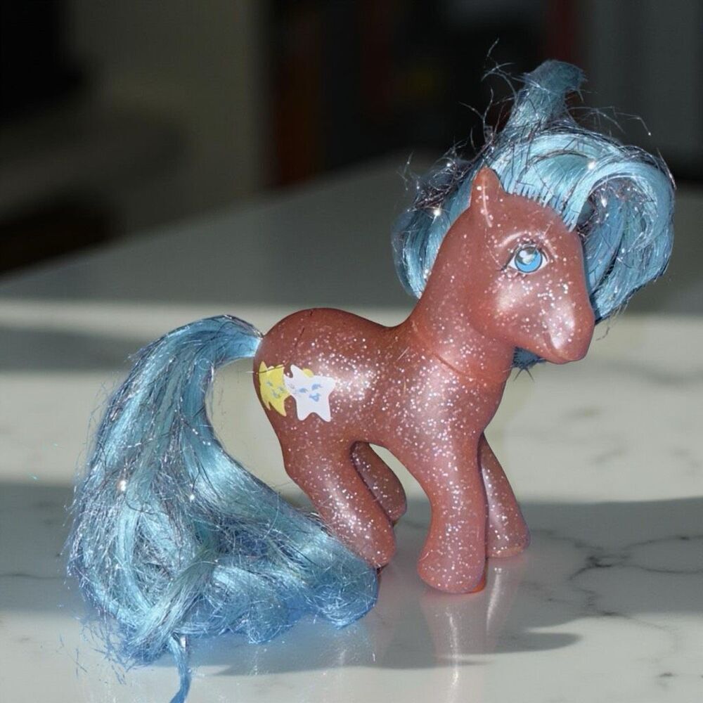 Hasbro 1987 My Little Pony G1 Star Dancer Glitter Sparkle Tinsel Hair Figure A23